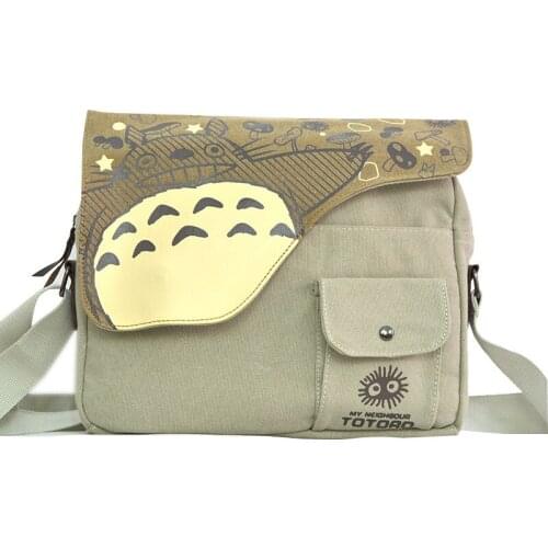 30X40cm My Neighbor Totoro Canvas Plush Backpack Bag for Girls Boys Gifts