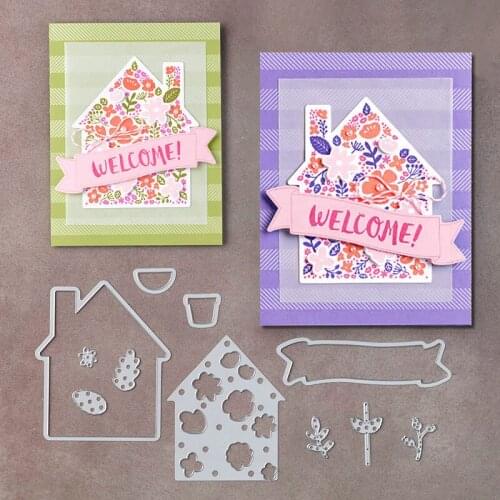 Small Home life Metal Cutting Dies and Stamps For DIY Scrapbooking Decor Embossing Handcraft Die Cutting Template