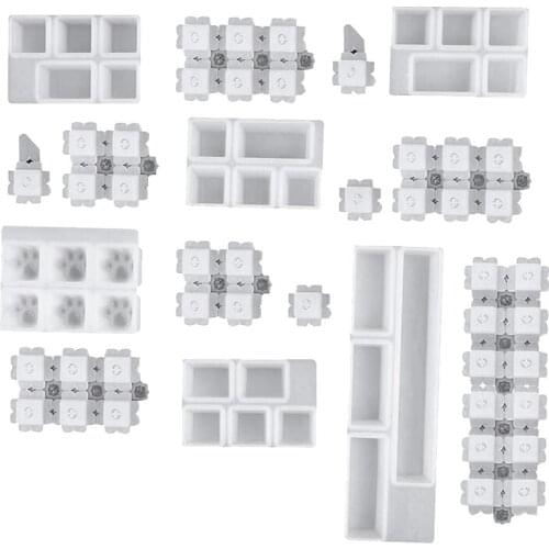 Mechanical Gaming Keyboard Mold Computer PC Gamer Keycaps Silicone Molds Resin Epoxy Molds Handmade Crafts Making Tools