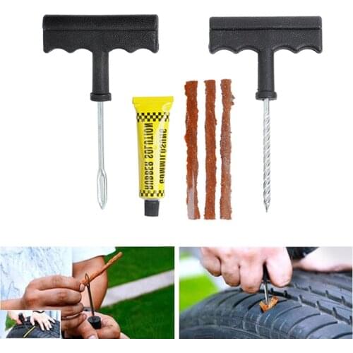 Car Tyre Repair Tool Kit Vacuum Tyre Special Motorcycle Outer Tire Quick Emergency Glue Liquid Tyre Repair Rubber Strip