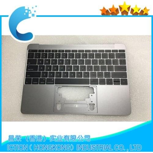 Original For Macbook Pro Retina 12" A1534 Topcase With Keyboard Upper Top Case US Layout 2015 Years Gray Color Model