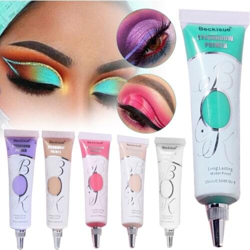 6 Colors Eye Shadow Primer Concealer Oil-control Waterproof Long Lasting Sweat-proof Natural Makeup Eye Shadow Base 0.6 oz