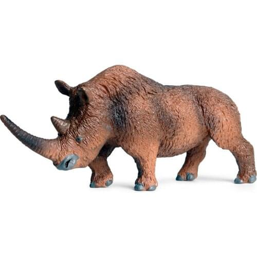 PVC Model Wild Rhino Animal Finished Goods Toy Childrens Puzzle Early Education Toy for Children