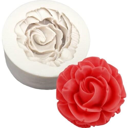 Rose Silicone Cake Baking Mold Sugarcraft Chocolate Cupcake Resin Tools Fondant Decorating Tools