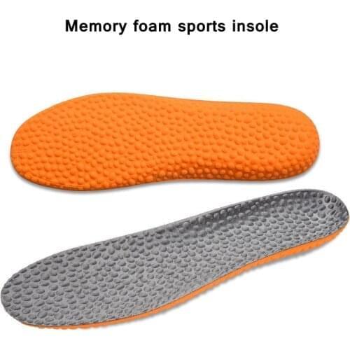 Memory Foam Sport Insoles Providing Excellent Shock Absorption and Cushioning Feet Relief Insoles Men Women Orthopedic Shoe Pad