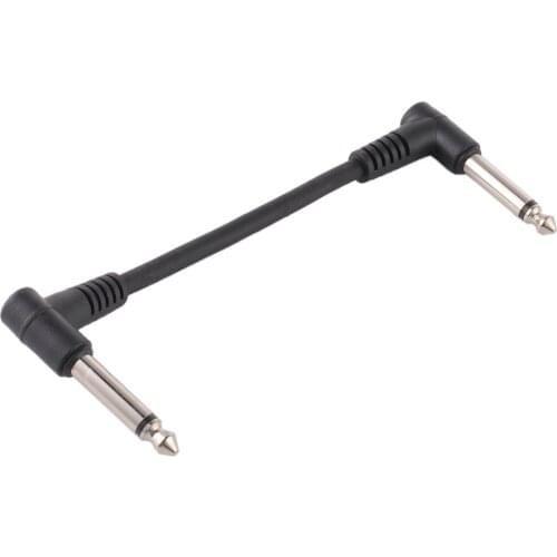 Universal 15CM Guitar Effect Pedal Cables Double Elbow Connecting Line Wire Guitar Effects Adapter For Guitar Accessories