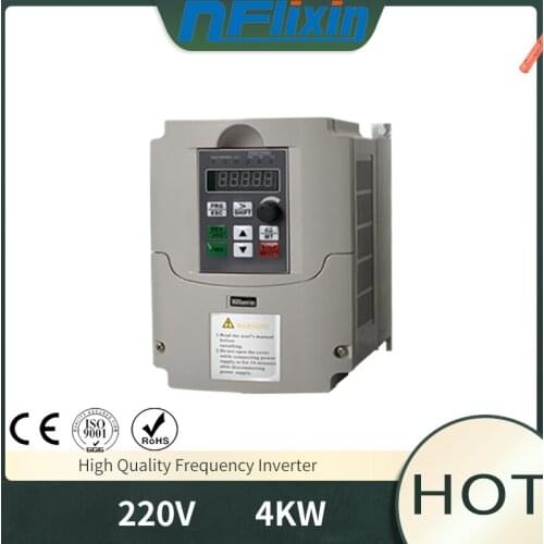 VFD Inverter frequency Converter CoolClassic 4kw input 220v single & output 3phase 220v Feee-Shipping