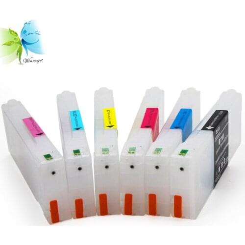 WINNERJET 700ML 6 Colors For Epson D3000 Printer Empty Refillable Ink Cartridge