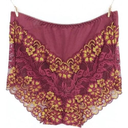 2020 High Quality Sexy Lace lingerie Hollow womens briefs Plus Size 5XL high waist Shaper underwear women panties intimates