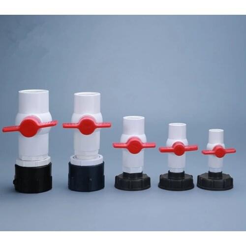 S60*6 Coarse Thread IBC Tank Adapter to 1/2'' 3/4'' 1'' 1.2'' 1.5'' Hose IBC Tank Fittings With Switch Connector