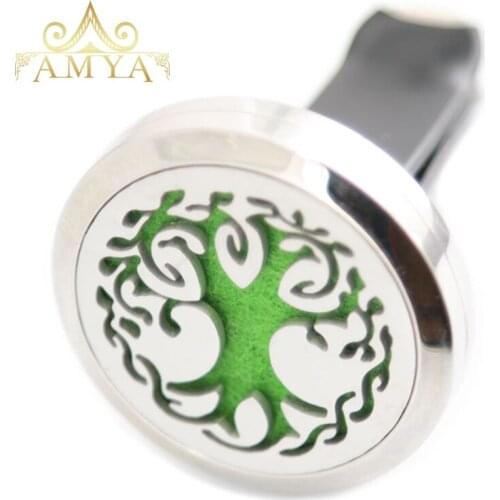 10PCS 30mm Diffuser 316 Stainless Steel Car Aroma Locket Essential Oil Car Diffuser Lockets Free 40Pcs Pads