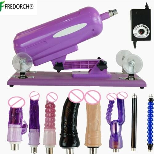 Fredorch Sex Machine kit for Men and Women Automatic Female Telescopic Masturbation Pumping Gun with Dildo Male Masturbating