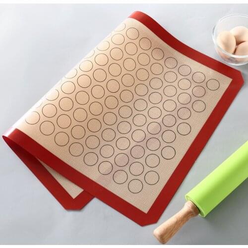 Multifunctional food grade silicone macaron mat silicone mat is not easy to stick fondant glass fiber baking mat