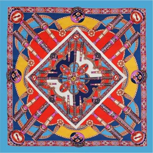 2020 New Silk Scarf Women Hair Band Print Shawl and Wrap Hijab Fashion Square Scarves Bandana Female Neckerchief Lady Headband