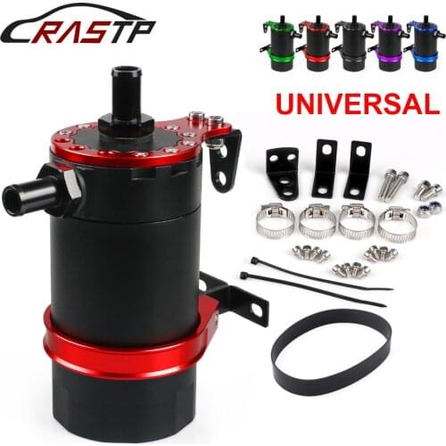 RASTP-1 Set Car Aluminum Alloy Racing Reservior Oil Catch Can Tank Automobile Accessories RS-OCC020