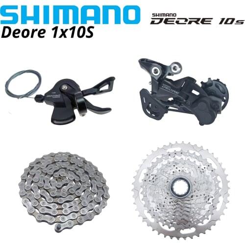 SHIMANO DEORE M4100 M5120 1x10 Speed Groupset MTB Mountain Bike SL-M4100 Shift Lever RD-M5120 Rear Dearilleur Cassette Chain 10V
