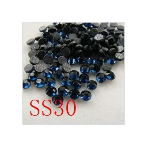 SS30 288pcs/bag montana DMC Hot Fix FlatBack Rhinestones strass heat transfer rhinestone garment dress stones