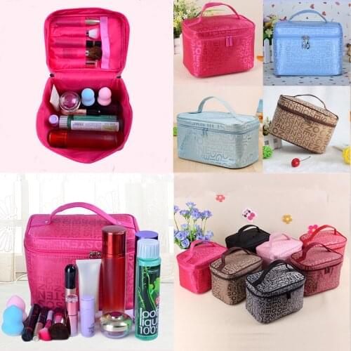 Fashion Women Large Capacity Casual Totes Letter Multifunction Portable Travel Cosmetic Makeup Bag Wash Toiletry Organizer Case