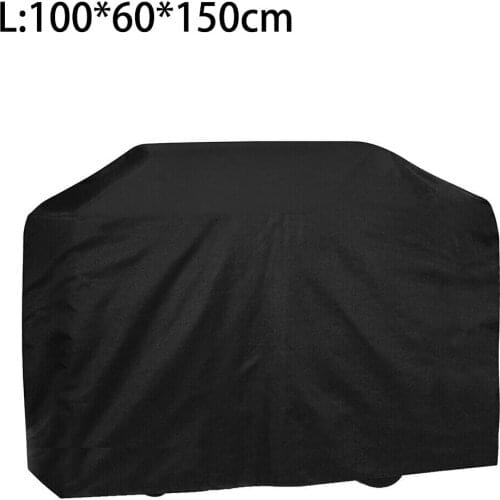Heat resistance BBQ Grill Cover Heavy Duty Rain Gas Barbeque Grill Black Durable