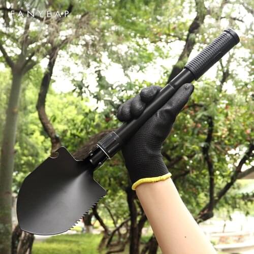 Outdoor multi-function folding shovel off-road folding engineer shovel outdoor camping tool garden shovel