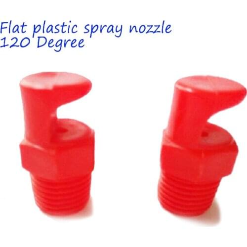 120 degree flat fan Plastic spray nozzle large angle flow1/8.1/4 inch,car auto Metal cleaning washing spray nozzle humidifying