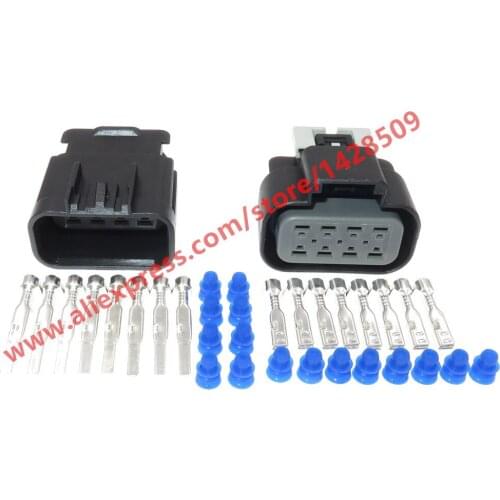 20 Sets 8 Pin Waterproof Connector Headlight Cable Wire Socket Female Male Car Connector For BUICK 15326654 15326655