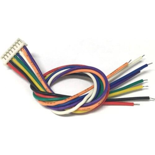 8P Single Head Tin Plating Terminal Wire Harness Patch Cord Spacing 1.5MM 8bit 15cm Long 100PCS