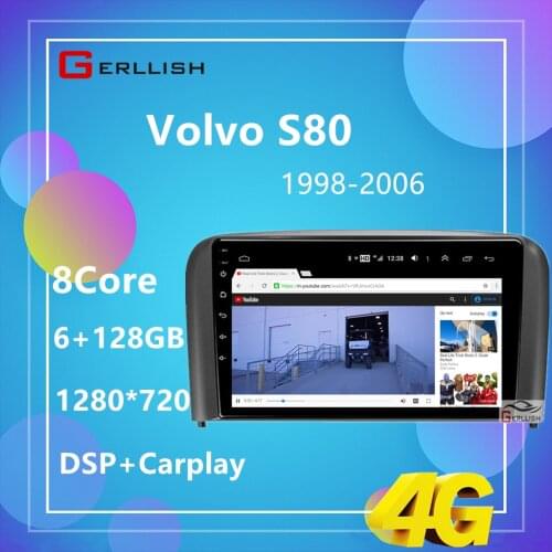 Android touch screen car dvd for Volvo S80 1998-2006 radio stereo multimedia video player navigation gps not 2din 2 din dvd