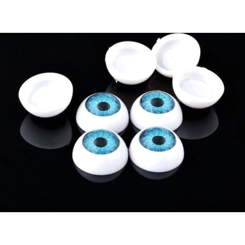 Free shipping 80Pcs(40pair) Half Round Plastic Doll Eye Ball BJD EYES 12mm Wholesale Sewing Tools