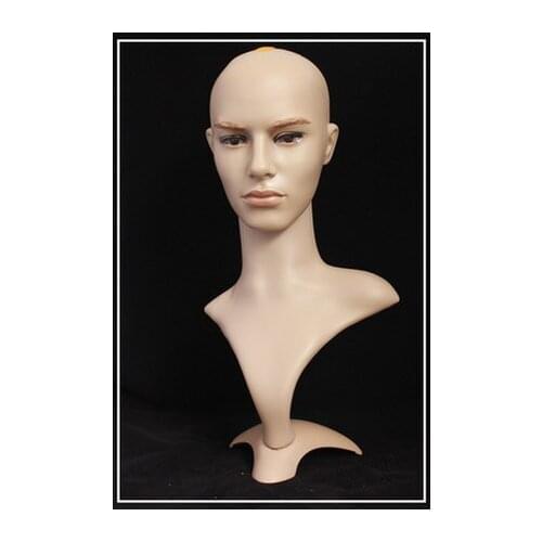 Free Shipping!! High Level Plastic Wig Mannequin Head Model On Promotion