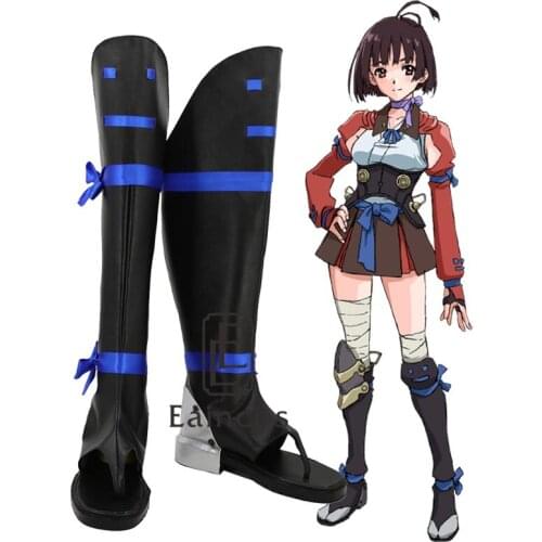 Anime Kabaneri of the Iron Fortress Mumei Boots Cosplay Party Shoes Custom Made