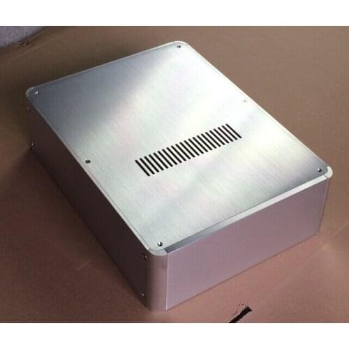 BZ2409H Silver Front Full Aluminum DAC Enclosure / Big Amplifier case / Preamp Box /amplifier Chassis