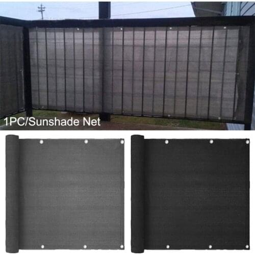 Black/Grey Balcony Privacy Cover Mesh for Home Yard Courtyard Patio Balcony Garden Cover Summer Sun Protect Outdoor