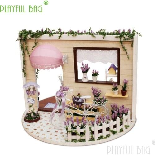 Parent-child home DIY smart fun house sky garden Lavender story ABCD lovely Christmas Valentines Day gift decoration toy ud03