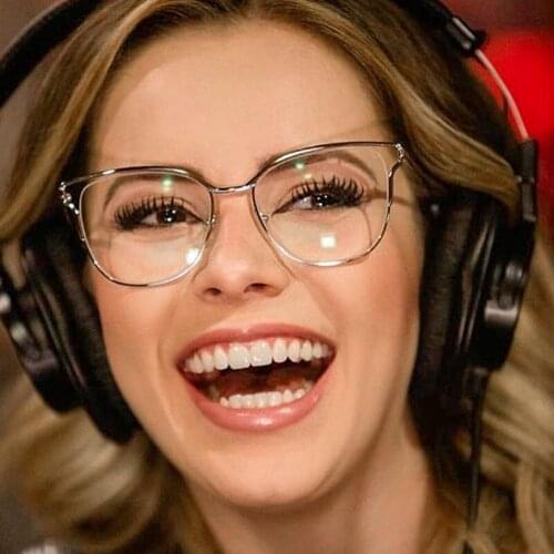 ELECCION Cat Eye Eyebrow Glasses Frame Women 2020 Metal Full Myopia Optical Clear Lens Fashion Female Prescription Eyewear