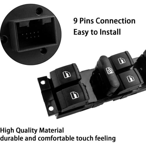 ELECTRIC MASTER WINDOW SWITCH MASTER FOR V W GOLF J*ETTA MK5 6 TIGUAN PASSAT 1J4959857D