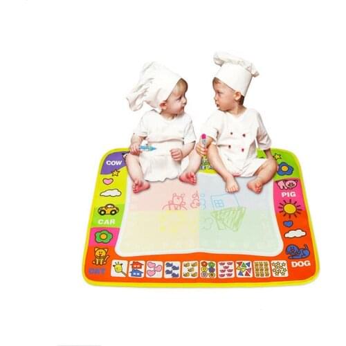 Hot Sale Childrens Magic Water Canvas Blanket Write Graffiti Pen Doodle Baby Toy Creative Reuse Learning Education Puzzle Toy