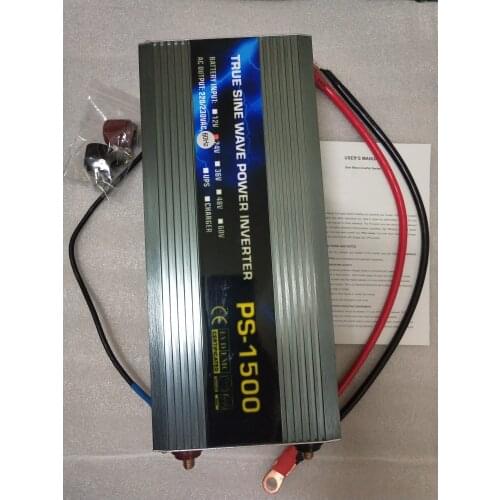 1500W off grid Pure Sine Wave Power inverter DC12/24/48/60/72V to AC220/230/240V 50HZ60HZ inverter with ac charger UPS function