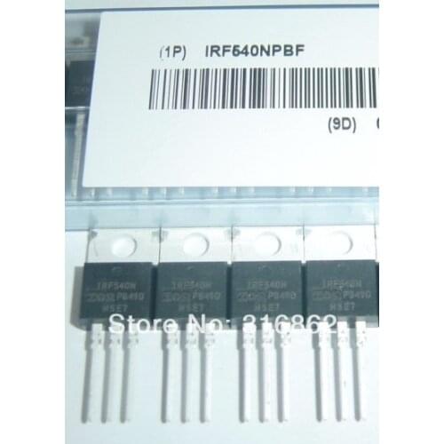 IRF540N IRF540 F540 MOSFET 33A/100V 20PCS/LOT Free Shipping Electronic Components kit