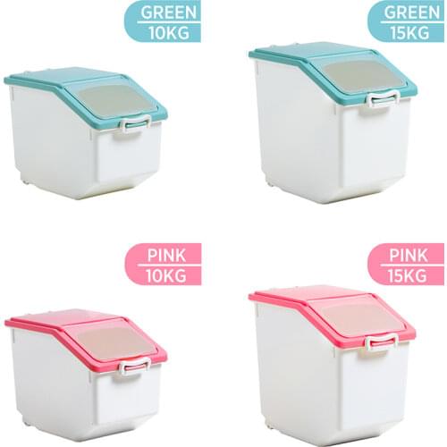 Large Food Storage Container Dry Food Rice Dispenser Flour Large Containers With Lids For Kitchen Sealed Crisper Grains Tank