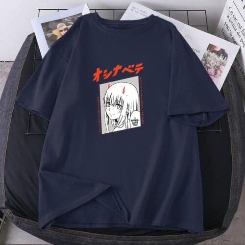 Summer Hip Hop Tees Oversize Roronoa Zero Anime Woman T-shirts Short Sleeve Lady Clothing O-neck Darling in The Franxx Camisetas