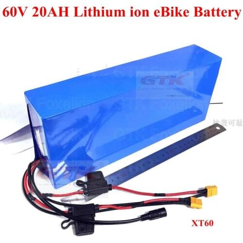 60V 20AH Lithium ion eBike Battery Li-ion 18Ah 18.2ah 60V 1000W 1800W electric Scooter battery 2000w dual motor XT60 5A charger