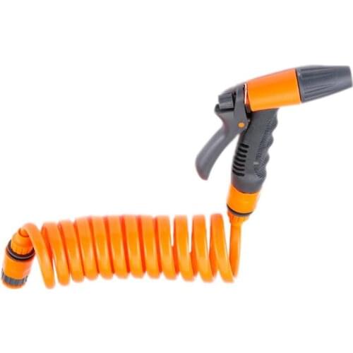 High Pressure Washer Auto Car Cleaning Water Gun with 2.5m Retractable Spring Hose Connector Set Tornado Sprayer Sprinkle