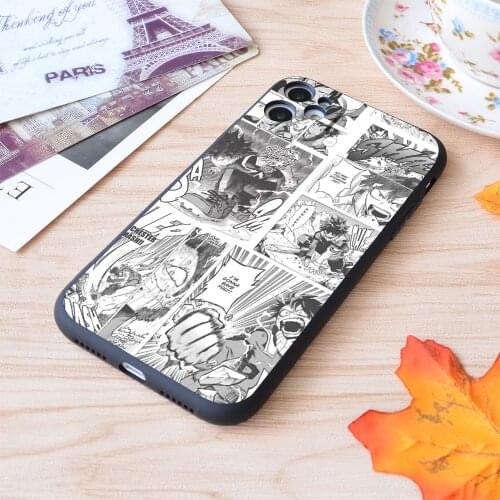 For iPhone My Hero Academia, Deku Collage Print Soft Matt Apple iPhone Case