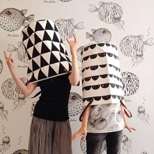 New Baby Cute Letter Canvas Toys Bags Kids Wall Pocket Children Cute Bedroom Bags 40X50CM