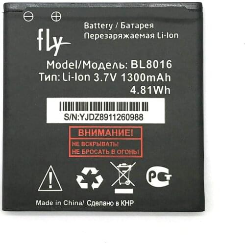 New High Quality BL8016 1300mAh Battery For Fly BL8016 Baterie Bateria in Stock