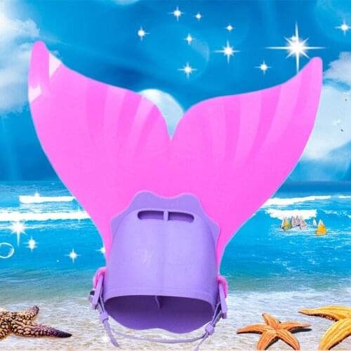 1pcs Kids Girls Swimming Flippers Mermaid Tails Swim Fin Adult Children Training Diving Monofin Accessories C28298CH