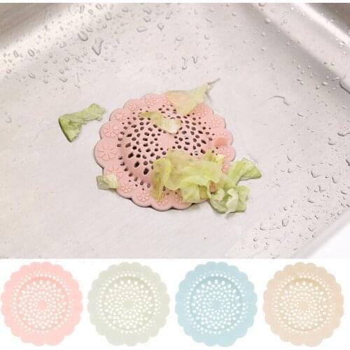 Clearance Sale 2pcs/lot Plastic Kitchen Flower Shape Sink Filter Bathroom Sewer Drain Hair Strainers Filter Bathroom Sink