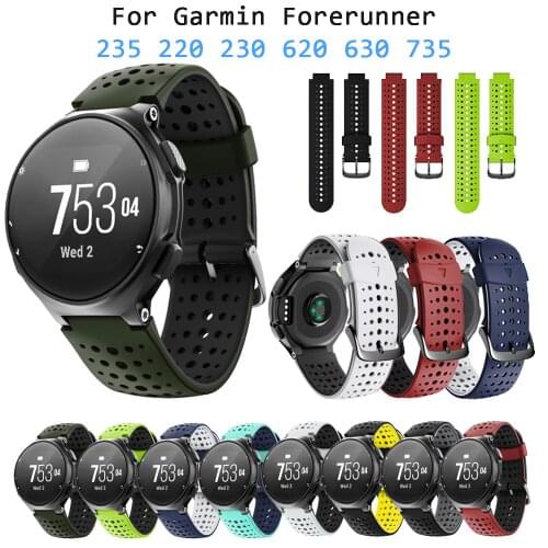 Silicone sport For Garmin Forerunner 220 Band Bracelet For Garmin Forerunner 220/230/620/630/735XT/235Lite Watch Accessories
