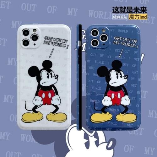 DISNEY 2021 Minnie Silicone Case for IPhone 11 Pro Xs Max iPhone SE 2020 6 6S 7 8 Plus Official Liquid Silicon 360 Full Cover